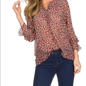 Ba&sh floral blouse NWT!